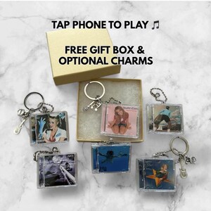 NFC Mini CD Keychain • Tap to Play Music • Custom Album Art • Free Gift ...