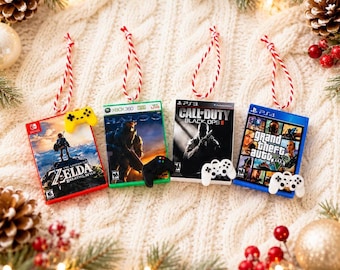Video Game Christmas Ornament | Custom PC, PlayStation, Xbox & Nintendo Game Case | Gamer Christmas Gift