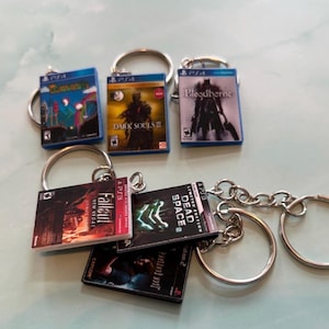 ANY Video Game Keychain – Xbox or PlayStation Nintendo Gift image 6