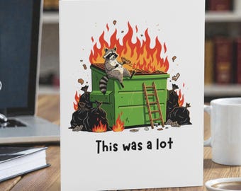 This Was a Lot Thank You Card – Funny Support Card