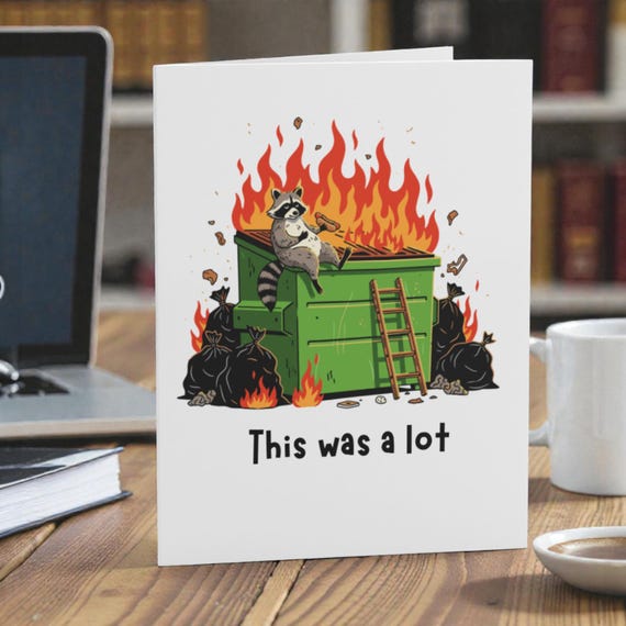 This Was a Lot Thank You Card – Funny Support Card