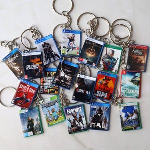 ANY Video Game Keychain – Xbox or PlayStation Controller Charm Gift