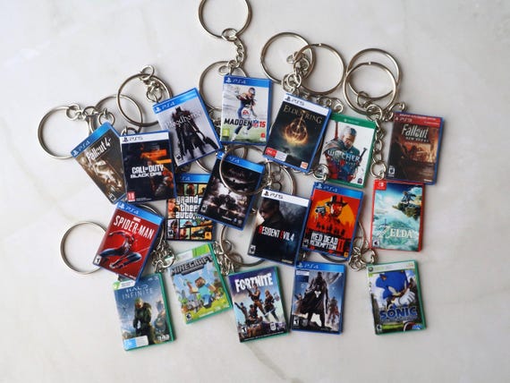 ANY Video Game Keychain – Xbox or PlayStation Controller Charm Gift