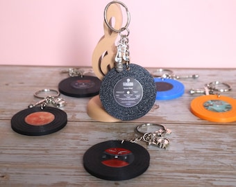 NFC Vinyl Record Keychain – Custom Mini Album Cover + Tap to Play Song or Playlist