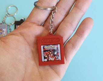 Game Boy Cartridge Keychain, Retro Gamer Gift, Mini Video Game Keyring, 90s Nostalgia, Custom Game Cartridge Charm