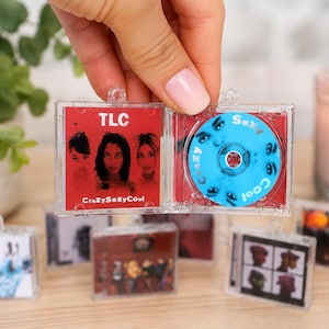 Mini CD Keychain with NFC | Preset Album Keychain Gift | Tiny CD Case Charm | Music Lover Gift