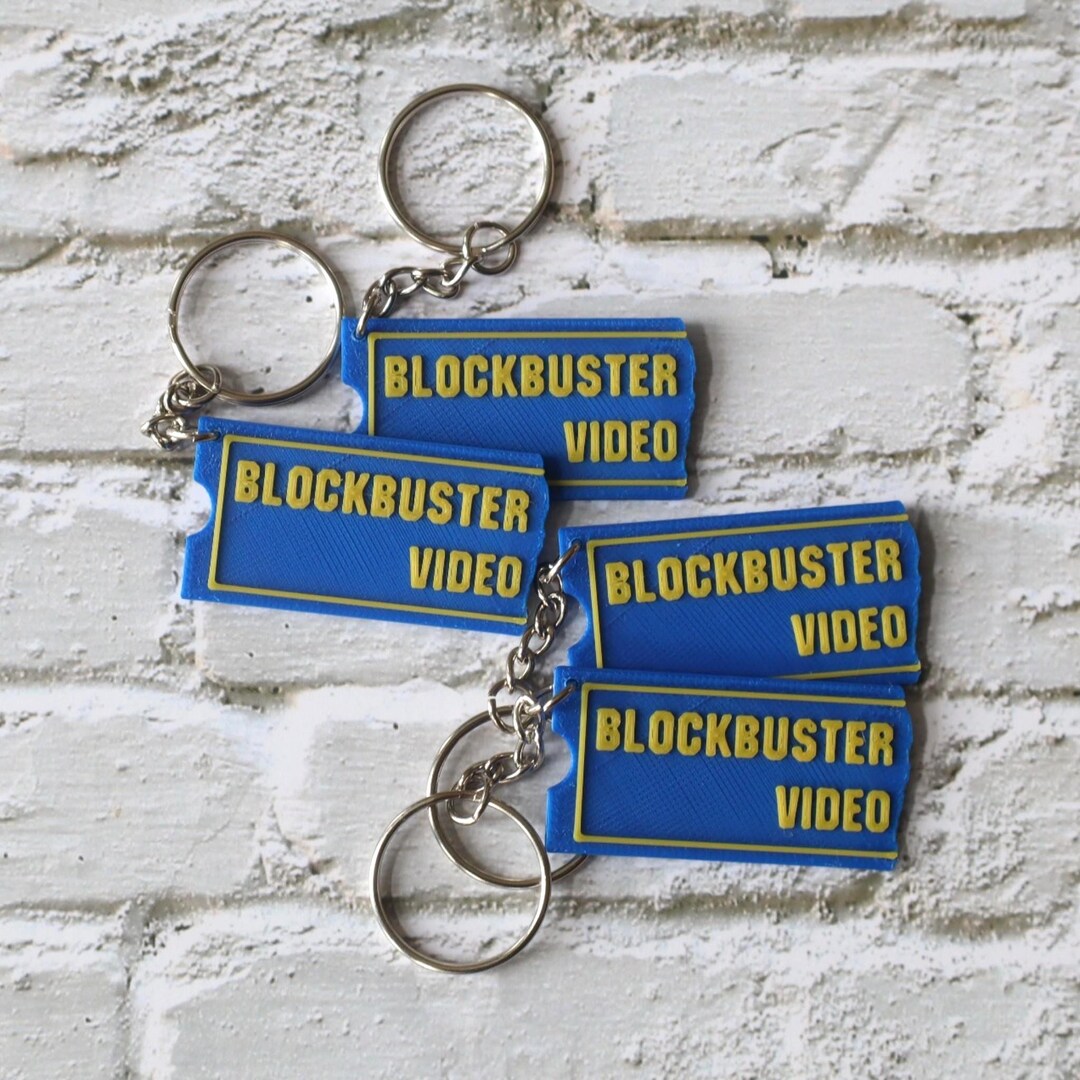 Blockbuster Video Keychain | Retro Movie Rental Keychain | 90s ...