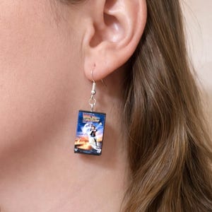 Custom Movie VHS or DVD Earrings | Mini Movie Case Earrings | Retro Film Jewelry | Choose Any Movie