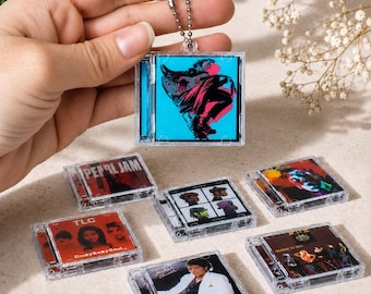 NFC Mini CD Keychain • Tap to Play Music • Custom Album or Photo • Spotify Gift