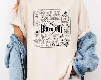 Earth Day Unisex T-shirt, Garment-Dyed US Cotton Tee