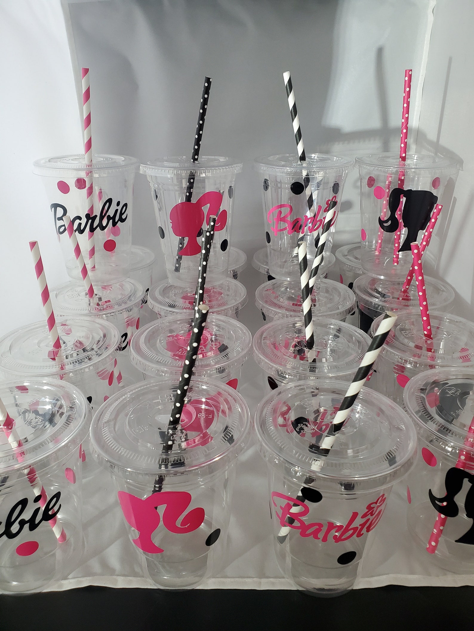 Barbie Theme Plastic Favor Cup Etsy