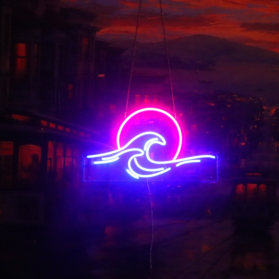 Sunset Neon Sign Custom Neon Sign Slaapkamer Neon Sign Neon - Etsy