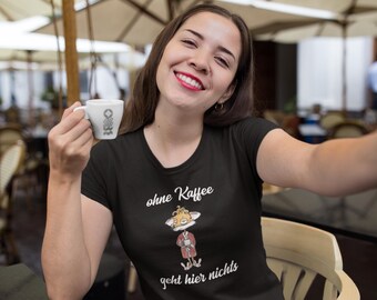 Nothing works without coffee - Coffee Fox T-Shirt for men, women and all coffee lovers or as a coffee gift - ADULT UNISEX