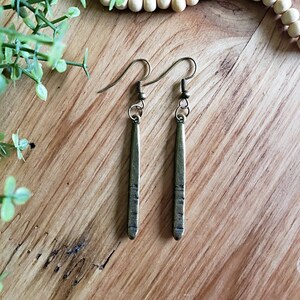 Bar Earrings, Bar Earrings, Brass Earrings, Drop & Dangle Earrings, Minimalist Earrings, Boho Earrings, New Boho