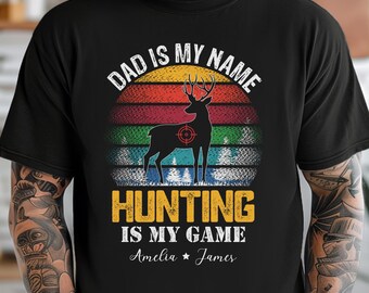 Personalized Hunting Dad T-Shirt – Father's Day Gift