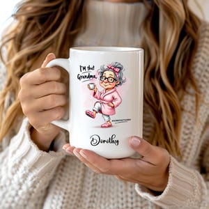 Personalized Funny Ceramic Mug for Grandma, Custom Mug for Grandma, Grandmother Gift, Birthday Gift, Mother&#39;s Day