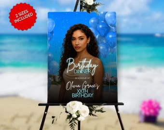 Birthday Trip Welcome Sign Template | Editable Travel Party Poster Canva | Instant Download Girls Getaway Welcome | Custom Airbnb Sign