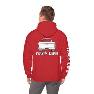70&#39;s Chevy C10 Truck OBS &quot;Truck Life&quot; Hoodie Sweatshirt