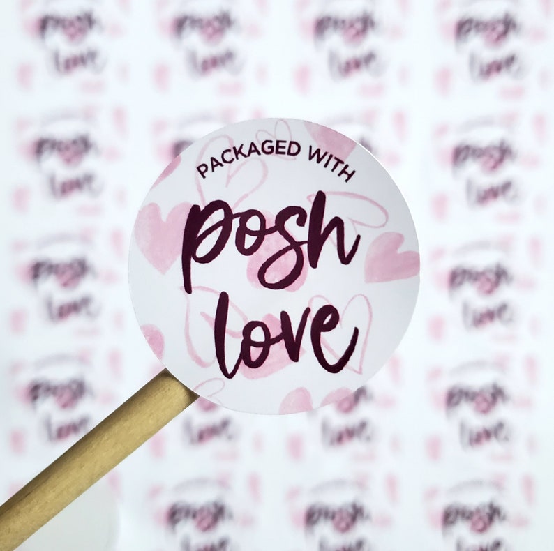 Packaged with Posh Love Sticker poshlove label Poshmark Etsy