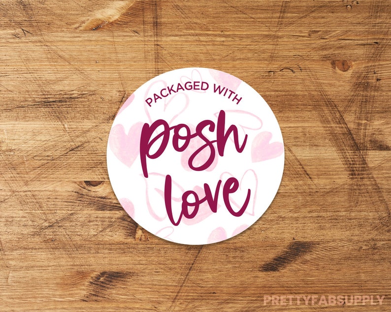 Packaged with Posh Love Sticker poshlove label Poshmark Etsy