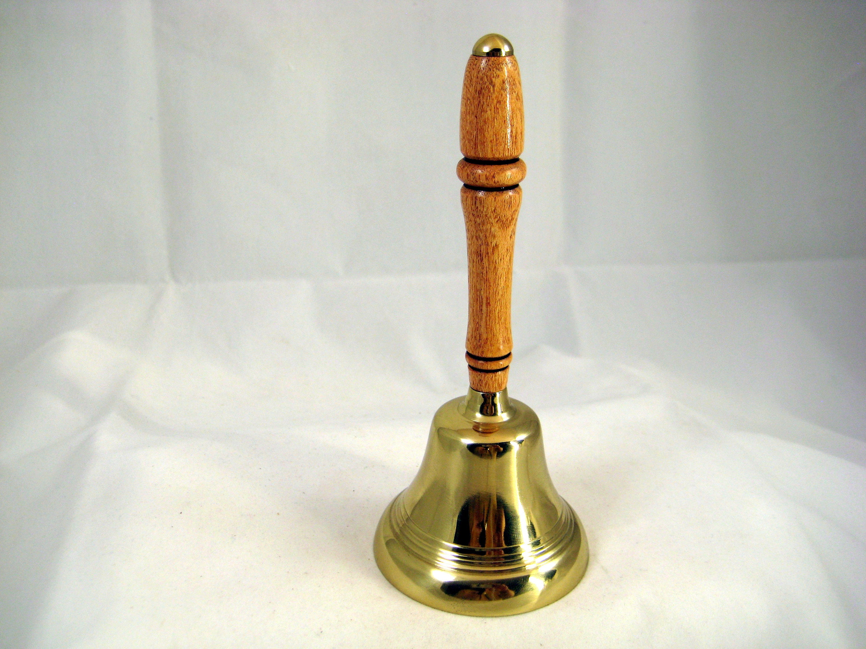 Brass Dinner Bell Ringer Handmade with Red Oak Wood handle Etsy