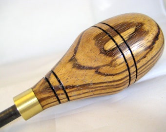 Scratch Awl Zebra Wood & Brass Woodworking Tool