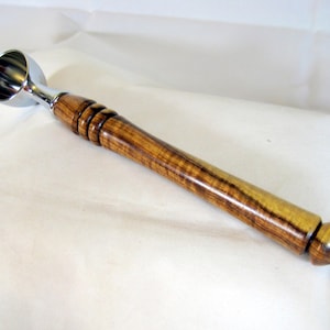 Coffee Scoop One Tablespoon Green Handcrafted Wood Handle