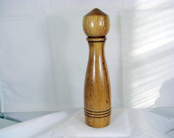 Pepper Mill Grinder Handcrafted with Hickory wood CrushGrind grinder