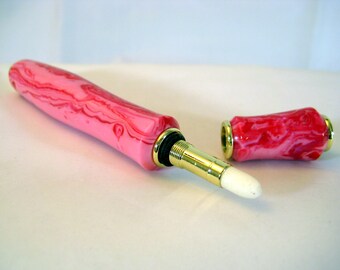 Perfume Applicator Handcrafted Pink Swril