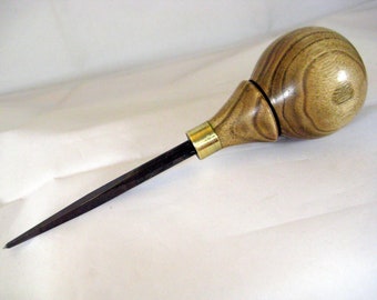 Scratch Awl Elm & Brass Woodworking Tool