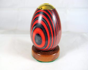 Kaleidoscope Multi Color Wood Egg with Free custom Base
