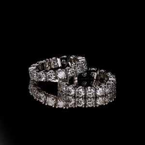 4 mm Round Diamond Eternity Ring  Diamond Eternity Band Women's Wedding Band in Lab Grown