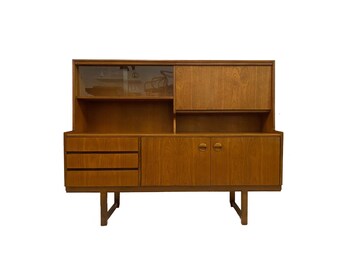 Vintage English Hutch In Teak