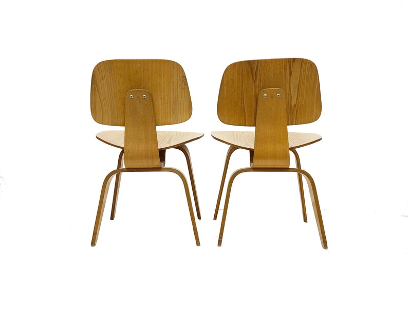 Pair of Vintage LCW Lounge Chairs by Ray and Charles Eames for Herman Miller image 4