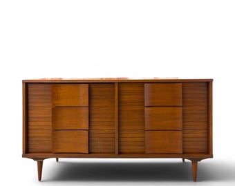 Vintage Refinished Dresser by Johnson Carper