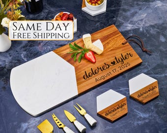 Aazon.co: Acacia Wood Cheese & Charcuterie Board - Unique Heirloo Shape, Great Gift For Woen - View #7