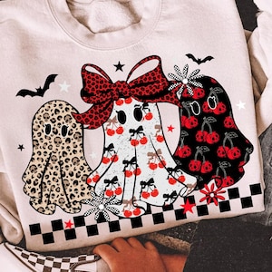 Halloween Ghost Leopard Png, Cute Boo Ghost Coquette Png, Halloween Png, Funny Halloween Png, Spooky Season Png, Trending design