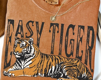 Eenvoudig tijger png, retro tijger png, retro tijgerontwerp, trendy tijgershirt png-sublimatieontwerp, trendy tijger, sublimatieontwerp