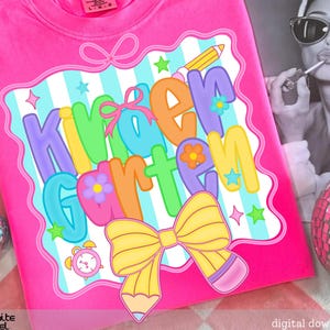 Preppy Back to School PNG, Coquette Teacher First Day of School Shirt Design, Girly Checkered Sublimation