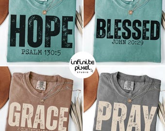 Bible Bundle Svg Png, Pray Hope Blessed Design, Svg Checkered Jesus Png, Jesus Christian Bundle, Bible Verse Shirt Design Download