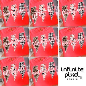 Trendy School Grades PNG, Leopard Checker Cherry Lightning Back to School Bundle, Cute Teacher Student Shirt Design