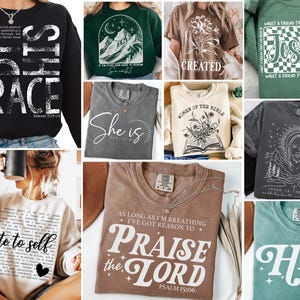 Boho Elegant Christian Svg Png Bundle, Bible Verse svg, Scripture svg, Sleeve Shirt Design Svg, God Jesus Svg, Psalm Svg, Love Faith Svg Png