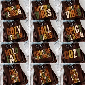 Fall Vibes Bundle PNG, Pumpkin Season PNG, Retro Design, Retro Fall PNG, Cozy season png, trendy fall png, Thanksgiving png,Fall Sublimation