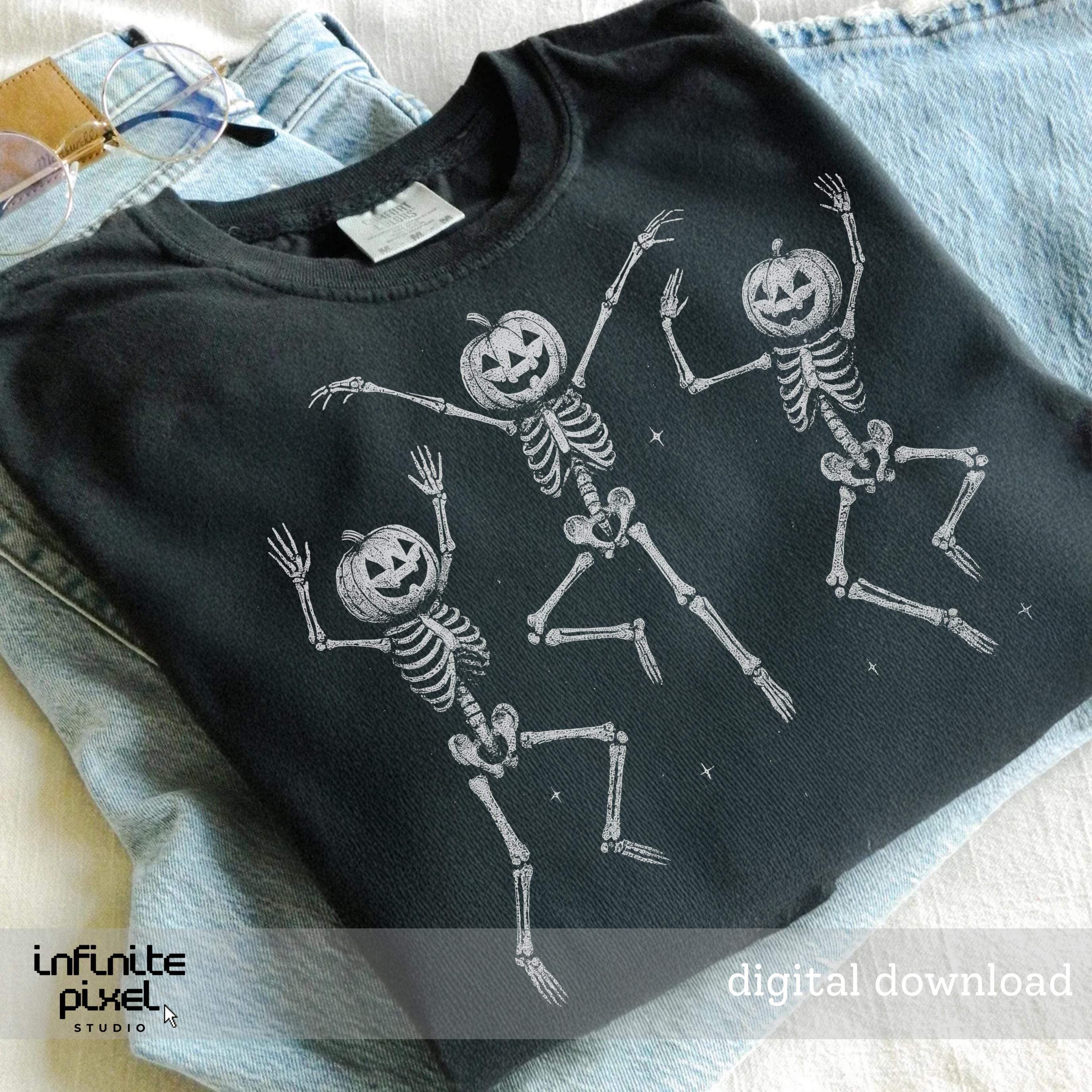 Dancing Skeleton Pumpkin PNG, Halloween Skeletons Png, Jack O Lantern ...