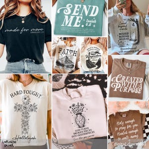Boho Elegant Christian Png Bundle, Bible Verse png, Scripture png, Sleeve Shirt Design png, God Jesus Png, Psalm Png, Love Faith Png