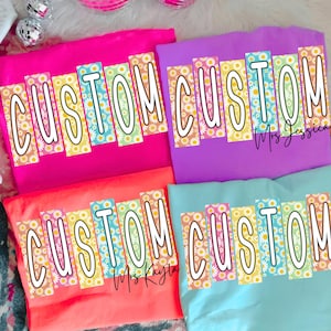 Custom School Occupation PNG, Back to School Teacher Sped Para Counselor, Preppy First Day of School Daisy Floral Girly Png, Hand Drawn