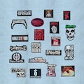 Rock Music Patch Embroidered Iron On Sew On Badge for Jackets Bags Vests product logo
