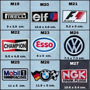 Racing Embroidered Patch | Motorsport Applique | Iron on or Sew on for ...