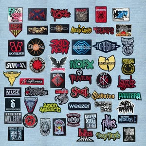 Parche para chaqueta de rock, parche para chaleco de batalla, insignia bordada para planchar o coser, ropa DIY de música heavy metal