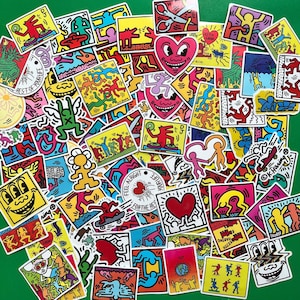 50pcs Pop Art Vinyl Sticker Pack – Waterproof Graffiti Aesthetic Stickers for Laptop, Water Bottle, Skateboard, Journal, Phone Case